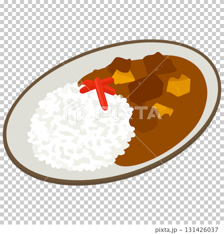 閃耀著紅辣椒光芒的金黃咖哩，搭配充滿幸福感的白米飯 131426037