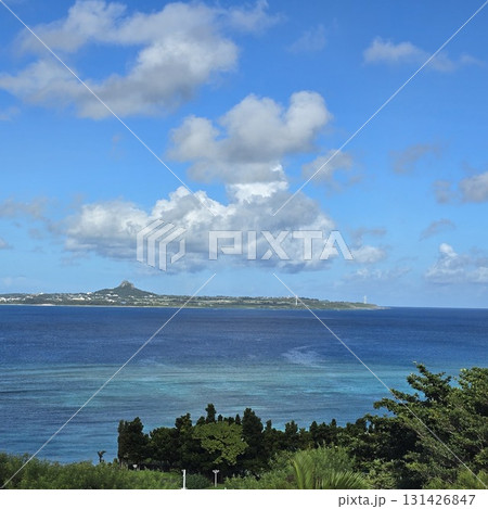伊江島の見える風景 伊江島の見える風景 131426847