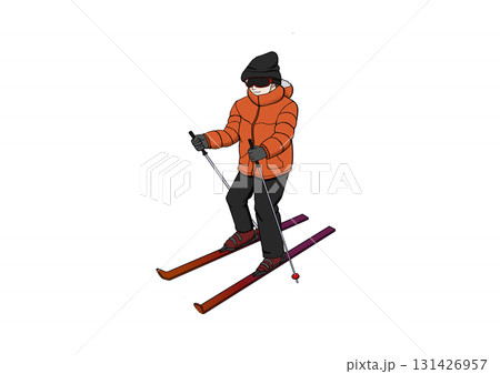 スキーをする人 131426957