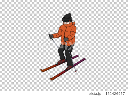 スキーをする人 131426957