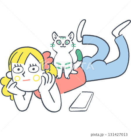 猫に癒されリラックスしたやさしい雰囲気の女性相談員 猫に癒されているリラックスした女性 猫に癒されリラックスしたやさしい雰囲気の女性相談員 猫に癒されているリラックスした女性 131427013