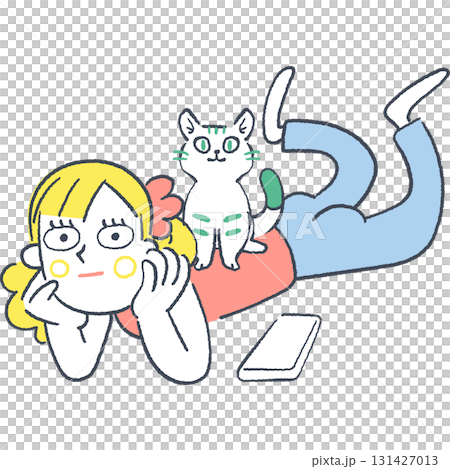 猫に癒されリラックスしたやさしい雰囲気の女性相談員 猫に癒されているリラックスした女性 猫に癒されリラックスしたやさしい雰囲気の女性相談員 猫に癒されているリラックスした女性 131427013