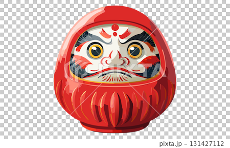 お祝いの赤いダルマ 131427112