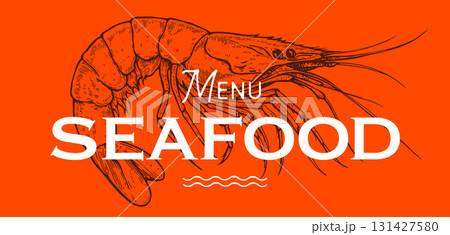 Shrimp, seafood, sketch. Vintage print, seafood shrimp prawn sketch, ink pencil drawing prawn, engrave sketch, hand drawn prawn. Tag packaging, label product. artwork shrimp. Vector Illustration Shrimp, seafood, sketch. Vintage print, seafood shrimp prawn sketch, ink pencil drawing prawn, engrave sketch, hand drawn prawn. Tag packaging, label product. artwork shrimp. Vector Illustration 131427580