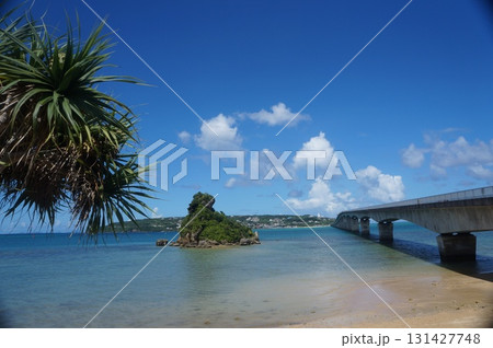 南国の美しいビーチと紺碧の空 131427748