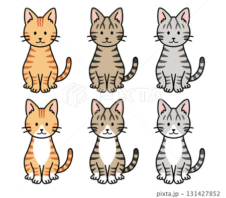 かわいい猫・ネコ・ねこのイラストセット 131427852