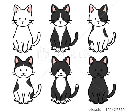かわいい猫・ネコ・ねこのイラストセット かわいい猫・ネコ・ねこのイラストセット 131427853