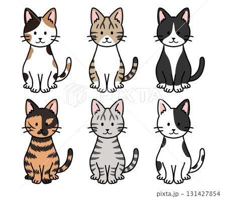 かわいい猫・ネコ・ねこのイラストセット 131427854