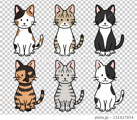 かわいい猫・ネコ・ねこのイラストセット 131427854