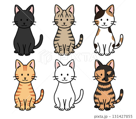 かわいい猫・ネコ・ねこのイラストセット 131427855