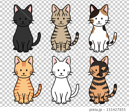 かわいい猫・ネコ・ねこのイラストセット 131427855