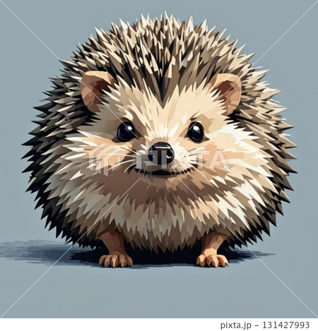 かわいいドット絵 ヤマアラシさん ラインスタンプ風 かわいいドット絵 ヤマアラシさん ラインスタンプ風 131427993