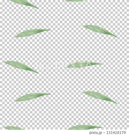 Seamless pattern of irises leaves. Watercolor handmade illustration. For packaging design, cards, cover, prints, product labels and fabric.  131428179