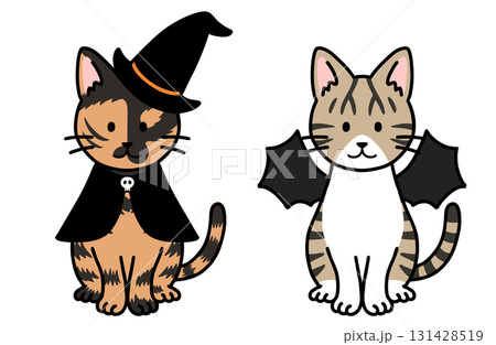 ハロウィンコスチュームの猫・ネコ・ねこ ハロウィンコスチュームの猫・ネコ・ねこ 131428519