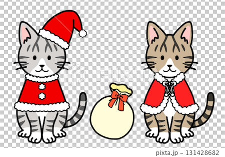 Christmas costume cat Christmas costume cat 131428682