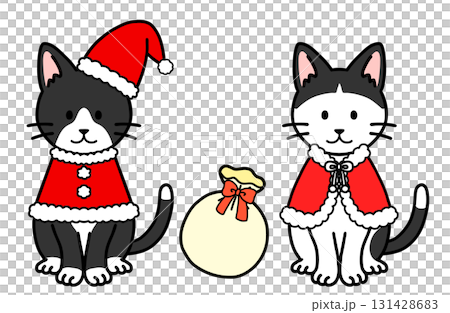 クリスマスコスチュームの猫・ネコ・ねこ 131428683