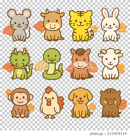 可愛的動物插圖集 131429114
