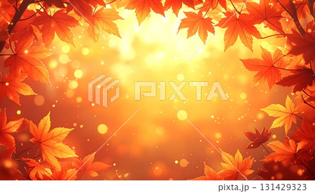 紅葉 秋 背景素材 紅葉 秋 背景素材 131429323