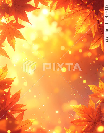 紅葉　秋　背景素材 131429335