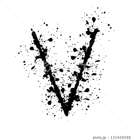 Hand drawn Arabic number 7 with ink splash effect. Black artistic digit in grunge splattered style. Vector illustration isolated on white background. Hand drawn Arabic number 7 with ink splash effect. Black artistic digit in grunge splattered style. Vector illustration isolated on white background. 131429388