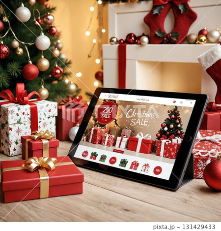 Eコマース,オンラインでのクリスマスプレゼント 131429433