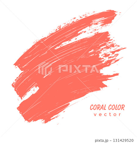 Coral strip paint .Roller brushes with colors paint for text . Banner - Vector. Coral strip paint .Roller brushes with colors paint for text . Banner - Vector. 131429520
