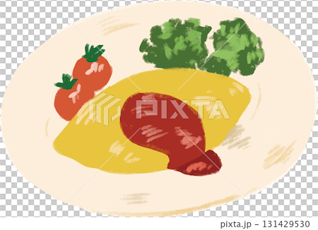 煎蛋捲飯的插圖 煎蛋捲飯的插圖 131429530