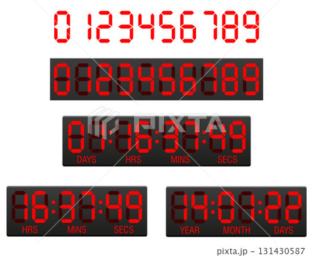 scoreboard digital cartoon stock vector illustration 131430587