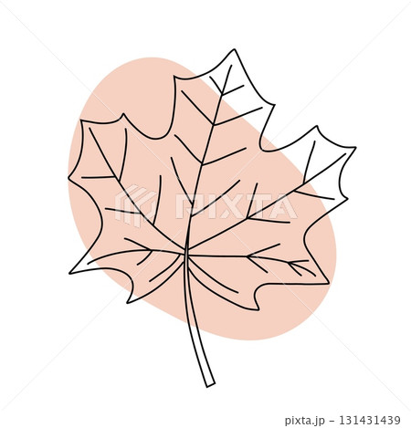 Abstract Maple Leaf Line Art Design Abstract Maple Leaf Line Art Design 131431439