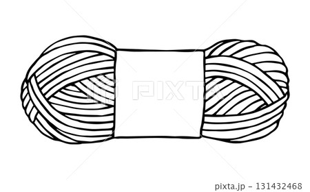 Vector illustration on the theme of knitting, crochet. Ball of yarn. Vector illustration on the theme of knitting, crochet. Ball of yarn. 131432468