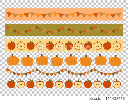 秋季裝飾線條插圖集 131432636