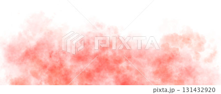 Red smoke clouds rising on transparent background with upper empty space for dramatic or mysterious visual scenes Red smoke clouds rising on transparent background with upper empty space for dramatic or mysterious visual scenes 131432920