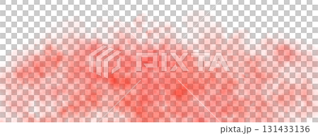 Red smoke clouds rising on transparent background with upper empty space for dramatic or mysterious visual scenes Red smoke clouds rising on transparent background with upper empty space for dramatic or mysterious visual scenes 131433136