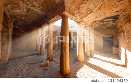 Tombs of the Kings burial chambers in Paphos, Cyprus 131434370