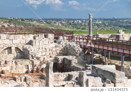Kourion archaeological ruins revealing ancient history in Cyprus, Episkopi, Limassol District, 131434373