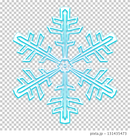 Blue snowflake design on transparent background Blue snowflake design on transparent background 131435473