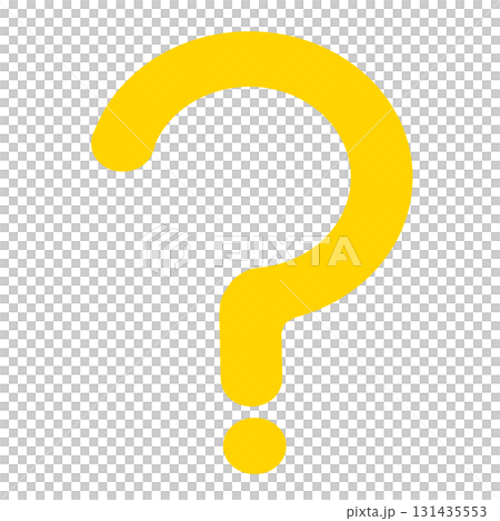 黃色問號的簡單插圖_圓形設計 黃色問號的簡單插圖_圓形設計 131435553