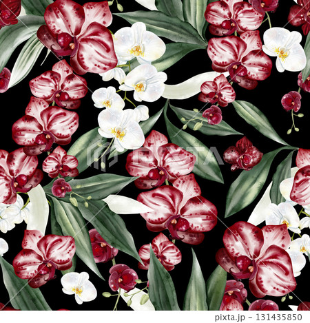 Beautiful seamless pattern with red and white...のイラスト素材 [131435850] - PIXTA
