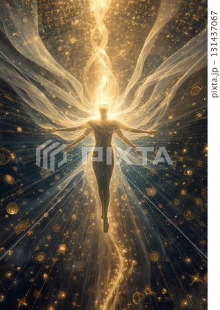 Angelic Healing Energy - Female spiritual healer's cupped hands with misty bright energy emerging from pastel colored energy background Angelic Healing Energy - Female spiritual healer's cupped hands with misty bright energy emerging from pastel colored energy background 131437067