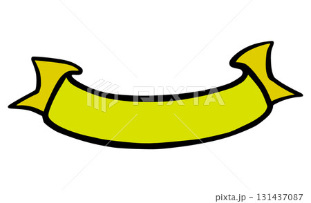 Halloween Doodle Ribbon, Cute Cartoon Graphic in Neon Green Yellow Colors. Isolated Vector Illustration for Sticker or Poster Design Halloween Doodle Ribbon, Cute Cartoon Graphic in Neon Green Yellow Colors. Isolated Vector Illustration for Sticker or Poster Design 131437087