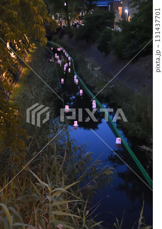 流し灯籠、松戸宿坂川献灯祭りにて 131437701