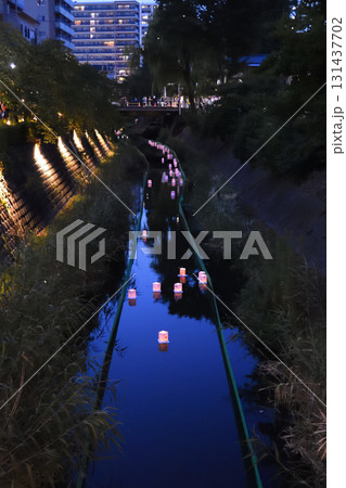 流し灯籠、松戸宿坂川献灯祭りにて 131437702