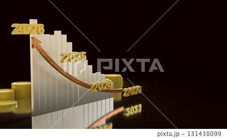 The Chart 2026 for Business concept 3d Rendering. The Chart 2026 for Business concept 3d Rendering. 131438099
