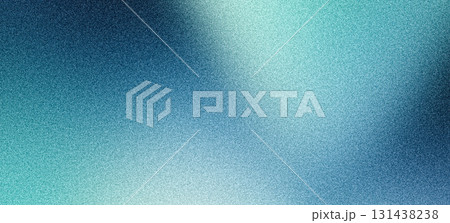 Turquoise blue green grainy color gradient background, glowing noise texture cover header poster design 131438238