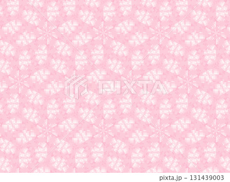 ピンクのかわいいアンティークな花のパターン118 131439003