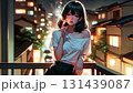 タバコを吸う女性 131439087