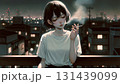タバコを吸う女性 131439099