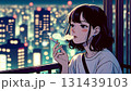 タバコを吸う女性 131439103