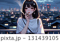 タバコを吸う女性 131439105