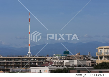 NHK-FMさいたま テレビ埼玉のアンテナの見える風景 NHK-FMさいたま テレビ埼玉のアンテナの見える風景 131439218